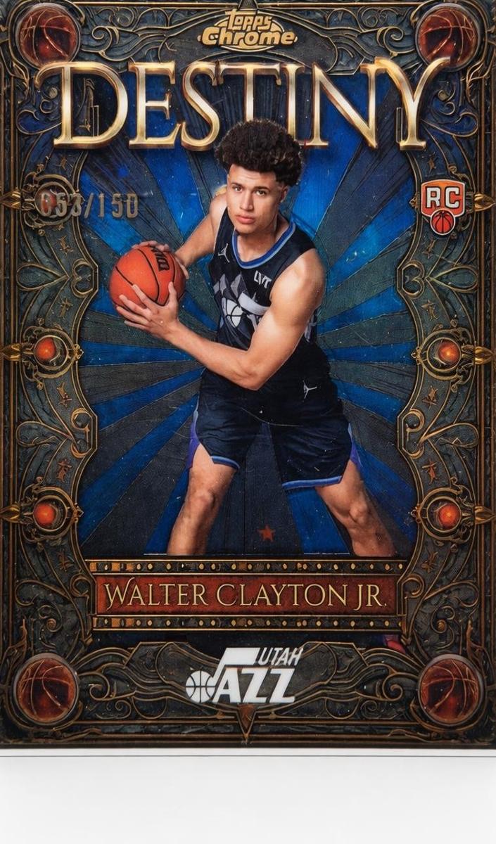 2025 Topps Chrome Basketball Blue Refractor Walter Clayton Jr. #D-15