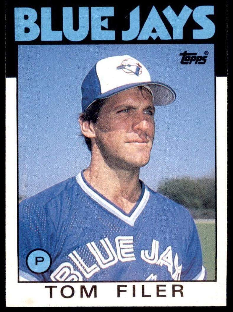1986 Topps Baseball Tom Filer #312