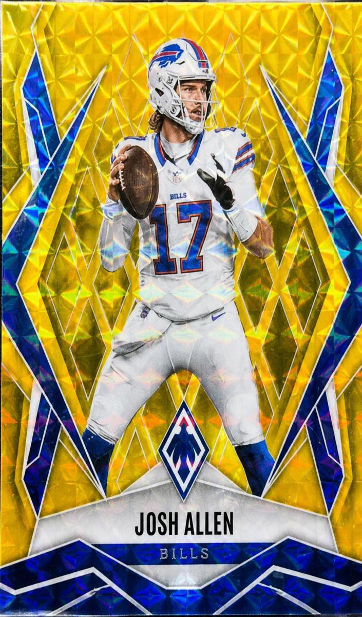 2025 Panini Phoenix Football Yellow Pyramids Josh Allen #129