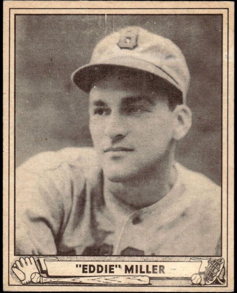 1940 Play Ball Baseball Eddie Miller #56