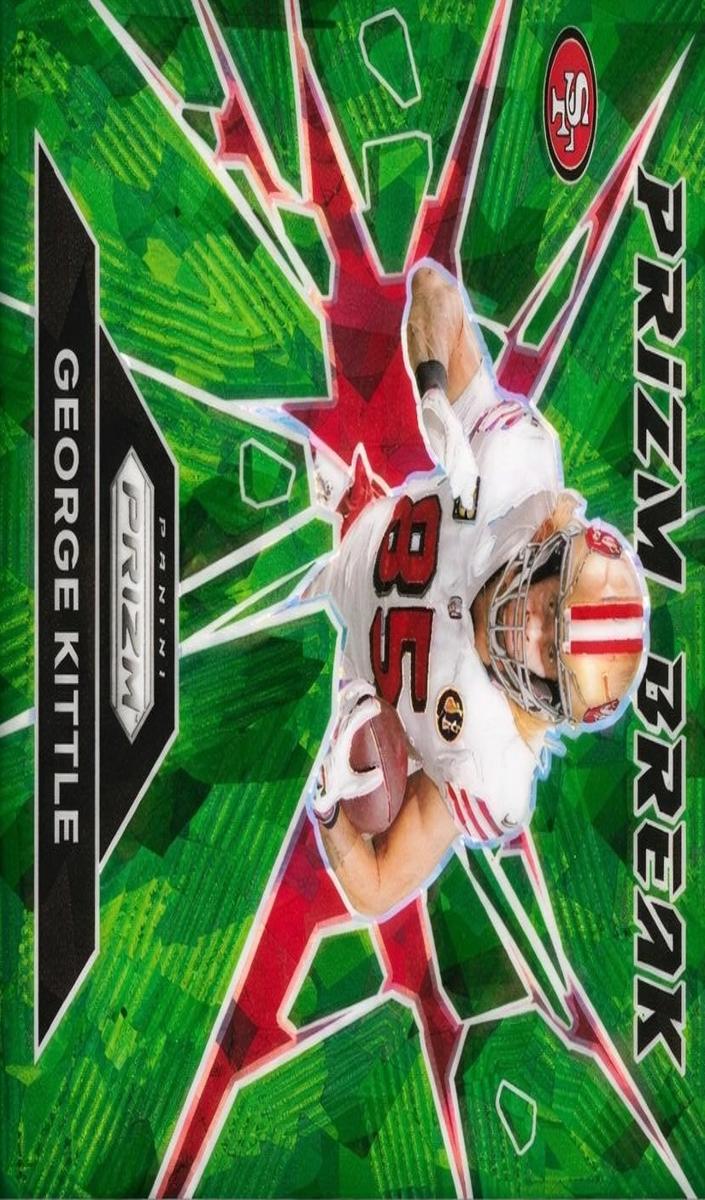 2024 Panini Prizm Football Green Ice George Kittle #2 PSA 10