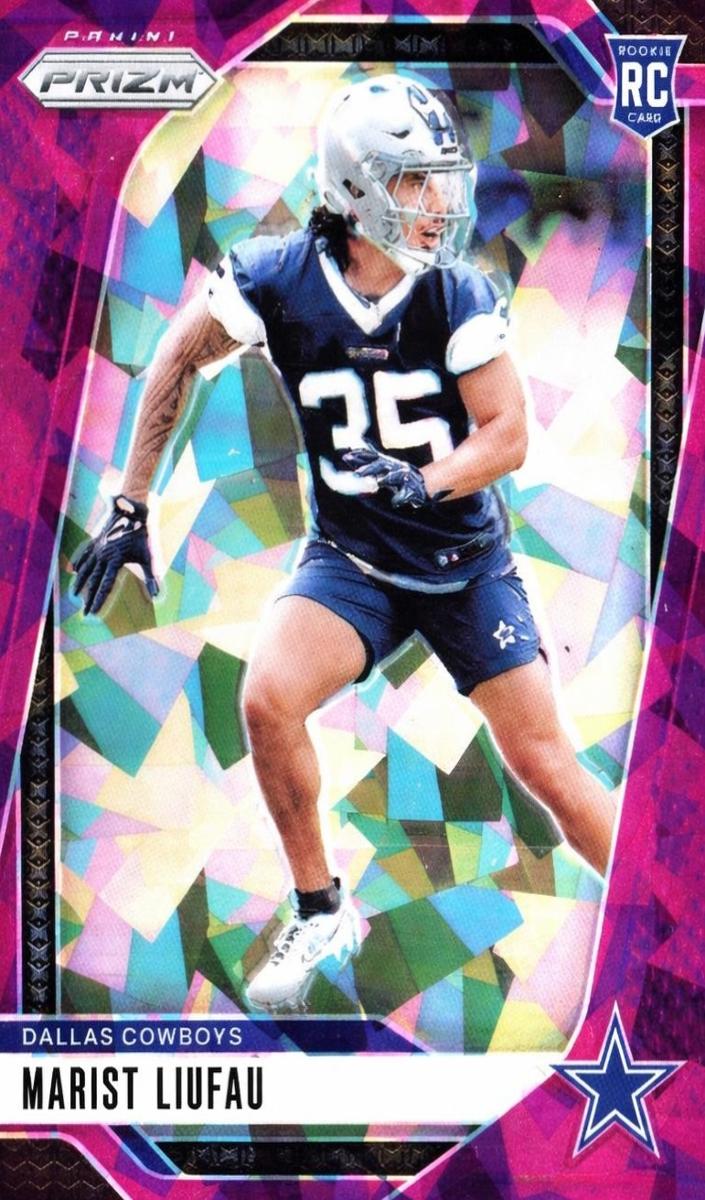 2024 Panini Prizm Football Purple Ice Marist Liufau #372
