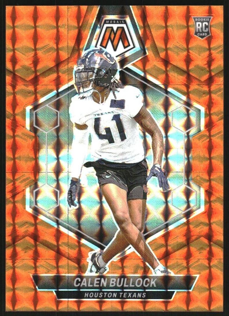 2024 Panini Mosaic Football Orange Calen Bullock #365