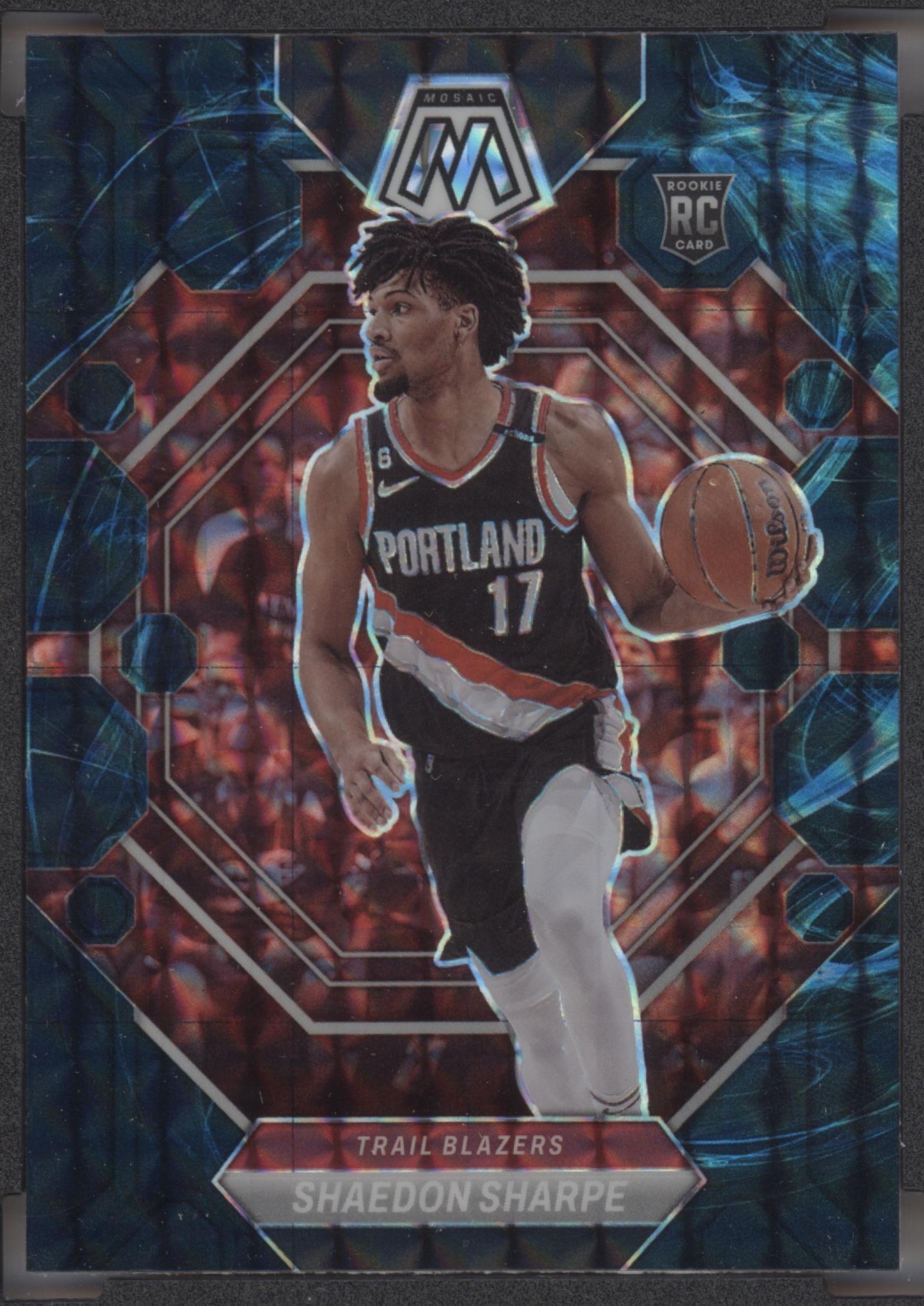 2022 Panini Mosaic Basketball Genesis Shaedon Sharpe #213 PSA 9