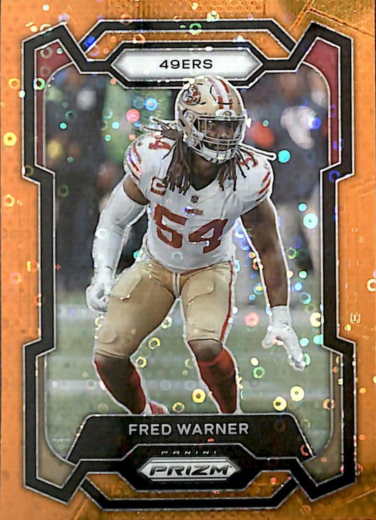 2023 Panini Prizm Football Orange Ice Fred Warner #270