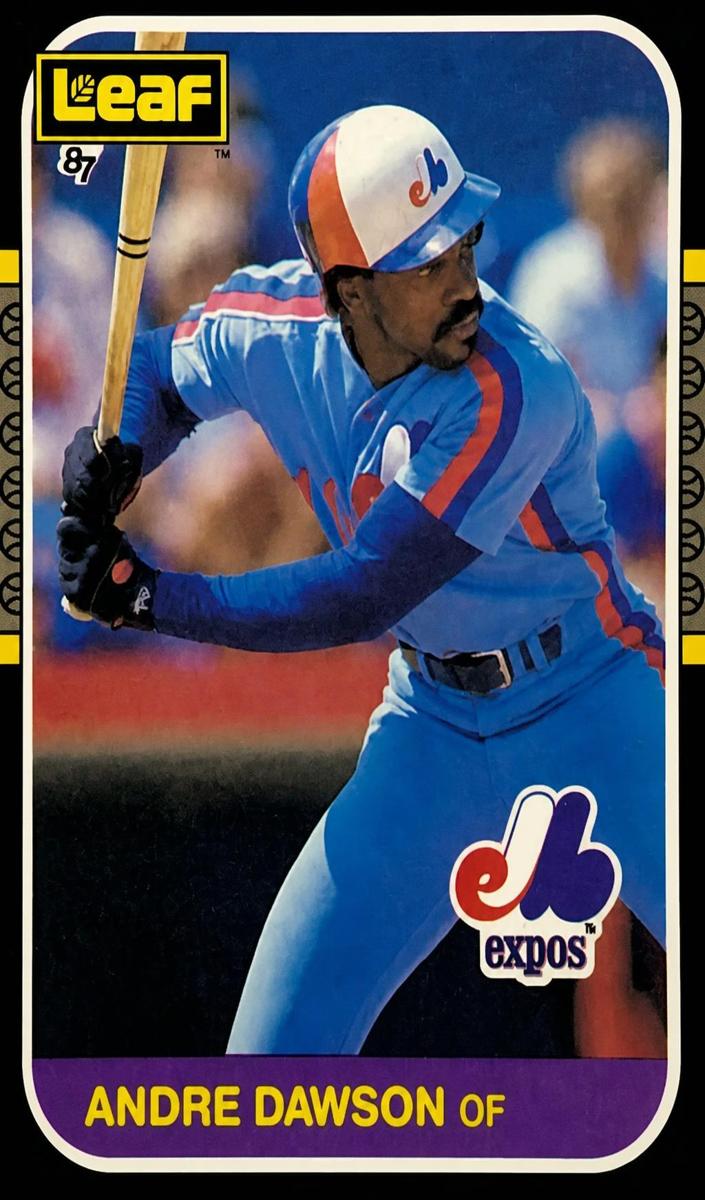 1987 Leaf Baseball Andre Dawson #212 PSA 9