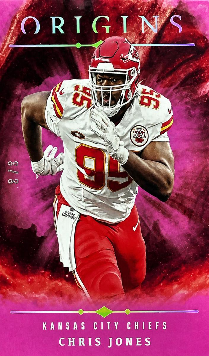 2024 Panini Origins Football Pink Chris Jones #96