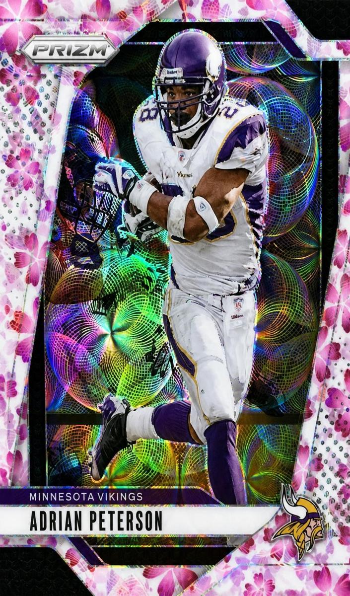 2024 Panini Prizm Football Choice Cherry Blossom Adrian Peterson #191
