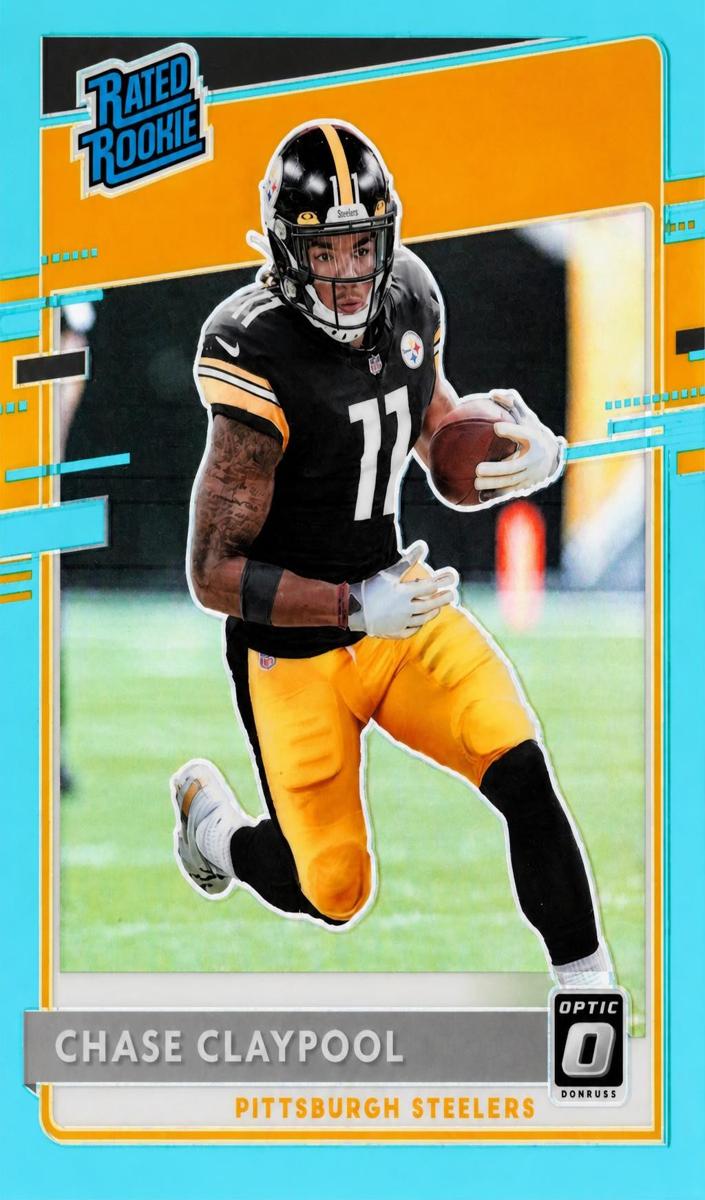 2020 Donruss Optic Football Aqua Chase Claypool #177 PSA 10