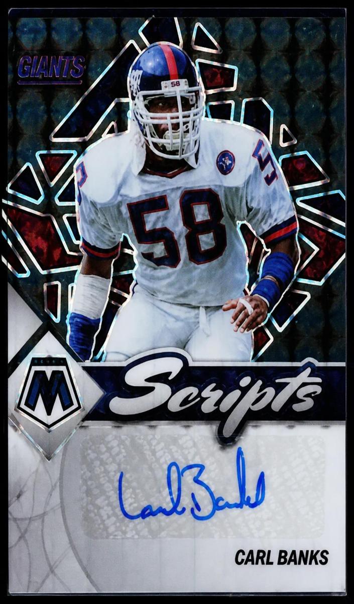 2022 Panini Mosaic Football Black Carl Banks #S-CB PSA 9