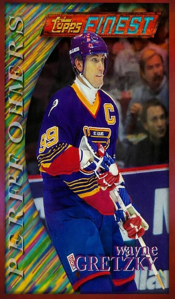 1995 Topps Finest Hockey Refractor Wayne Gretzky #5 BGS 8.5