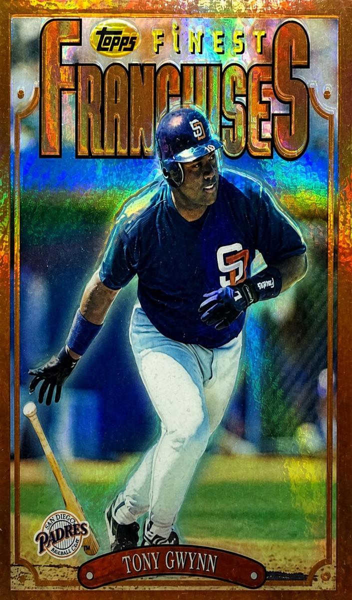 1996 Topps Finest Baseball Refractor Tony Gwynn #320