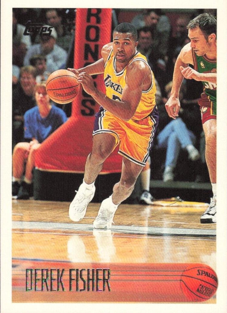 1996 Topps Basketball Derek Fisher #206 PSA 9