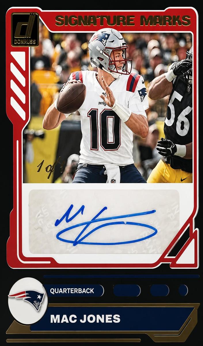 2023 Panini Donruss Football Black Mac Jones #SM-MJ