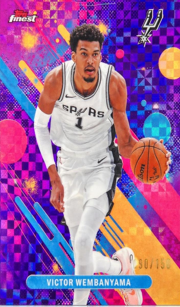 2025 Topps Finest Basketball Purple X-Fractor Victor Wembanyama #98