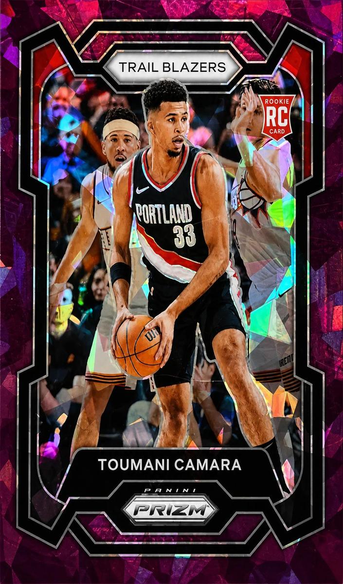 2023 Panini Prizm Basketball Purple Ice Toumani Camara #164 PSA 9