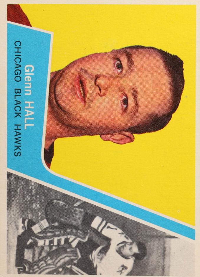 1963 Topps Hockey Glenn Hall #23 PSA 7