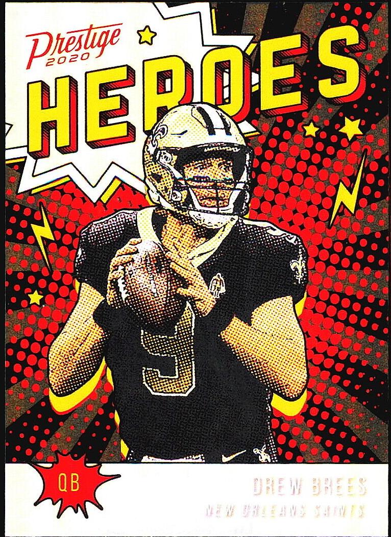 2020 Panini Prestige Football Drew Brees #HE-DB
