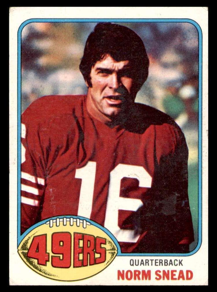 1976 Topps Football Norm Snead #163