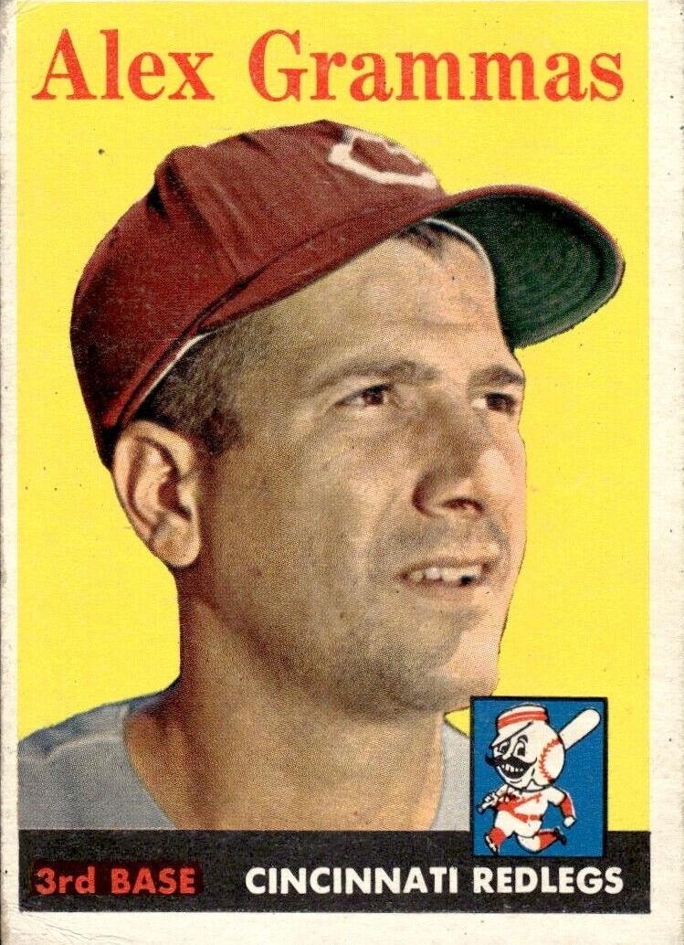 1958 Topps Baseball Alex Grammas #254