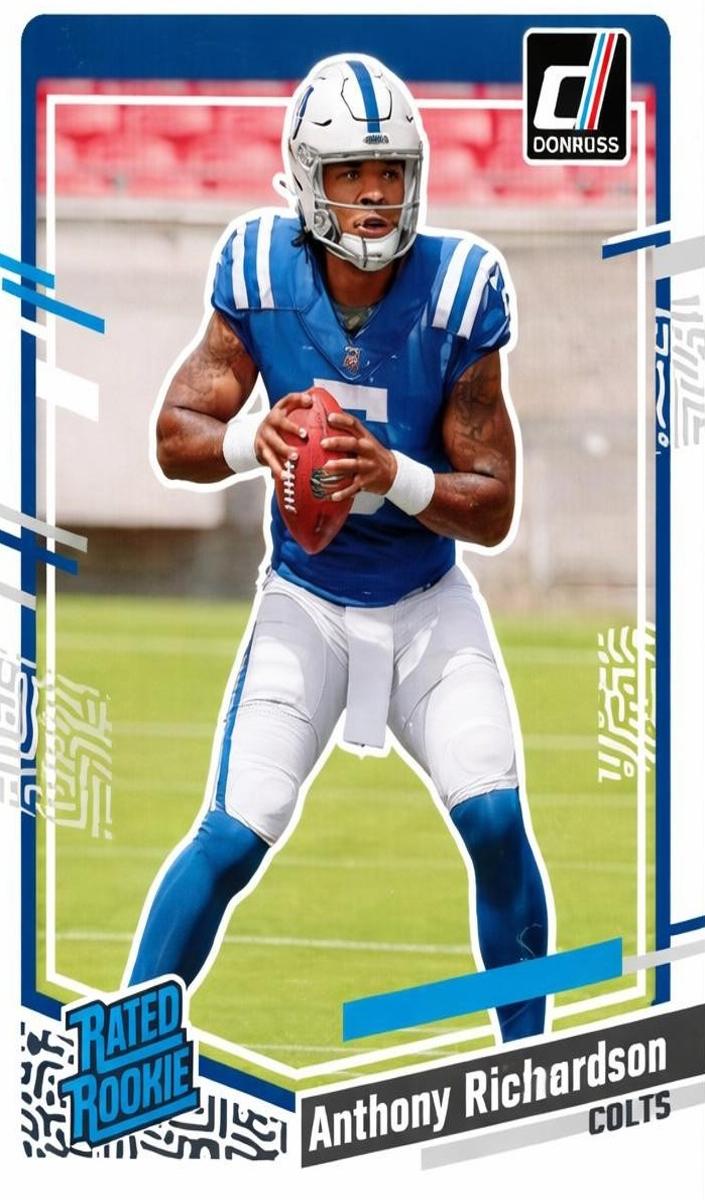 2023 Panini Donruss Football Aqueous Test Anthony Richardson #343 PSA 7.5