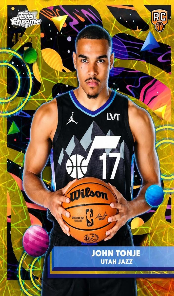 2025 Topps Cosmic Chrome Basketball Gold Interstellar Refractor John Tonje #121