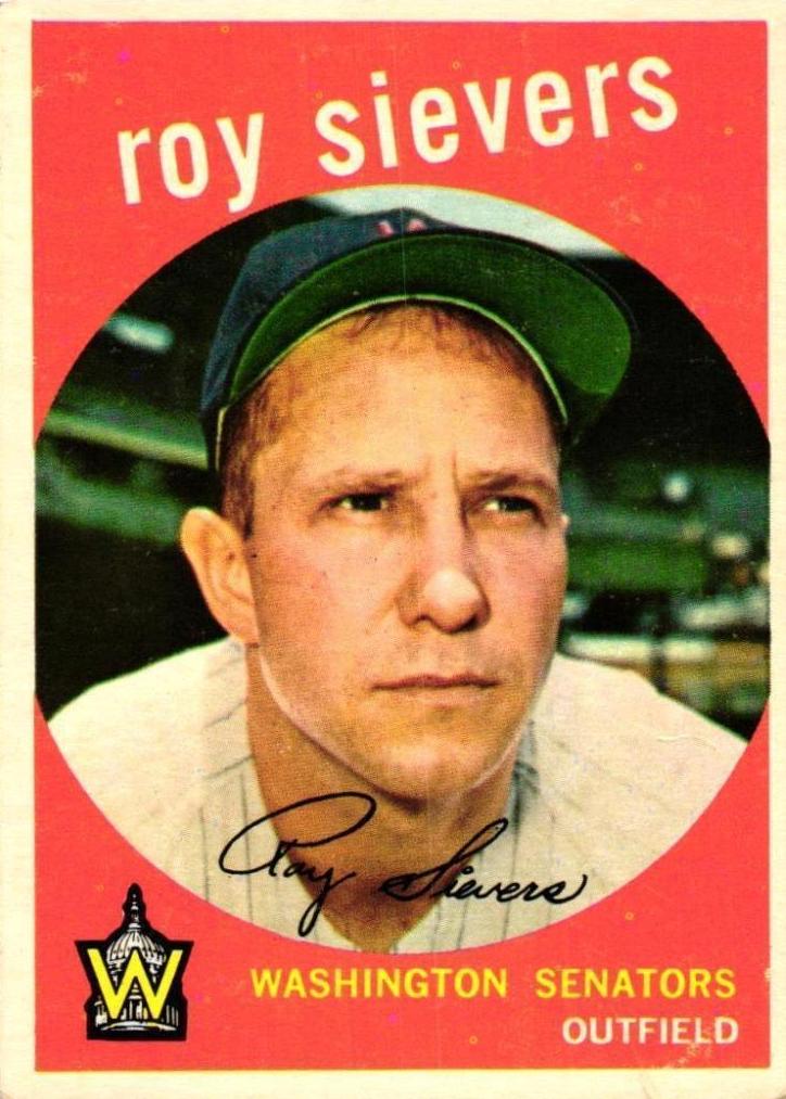 1959 Topps Baseball Roy Sievers #340 PSA 7