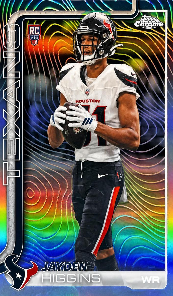2025 Topps Chrome Football Jayden Higgins #343