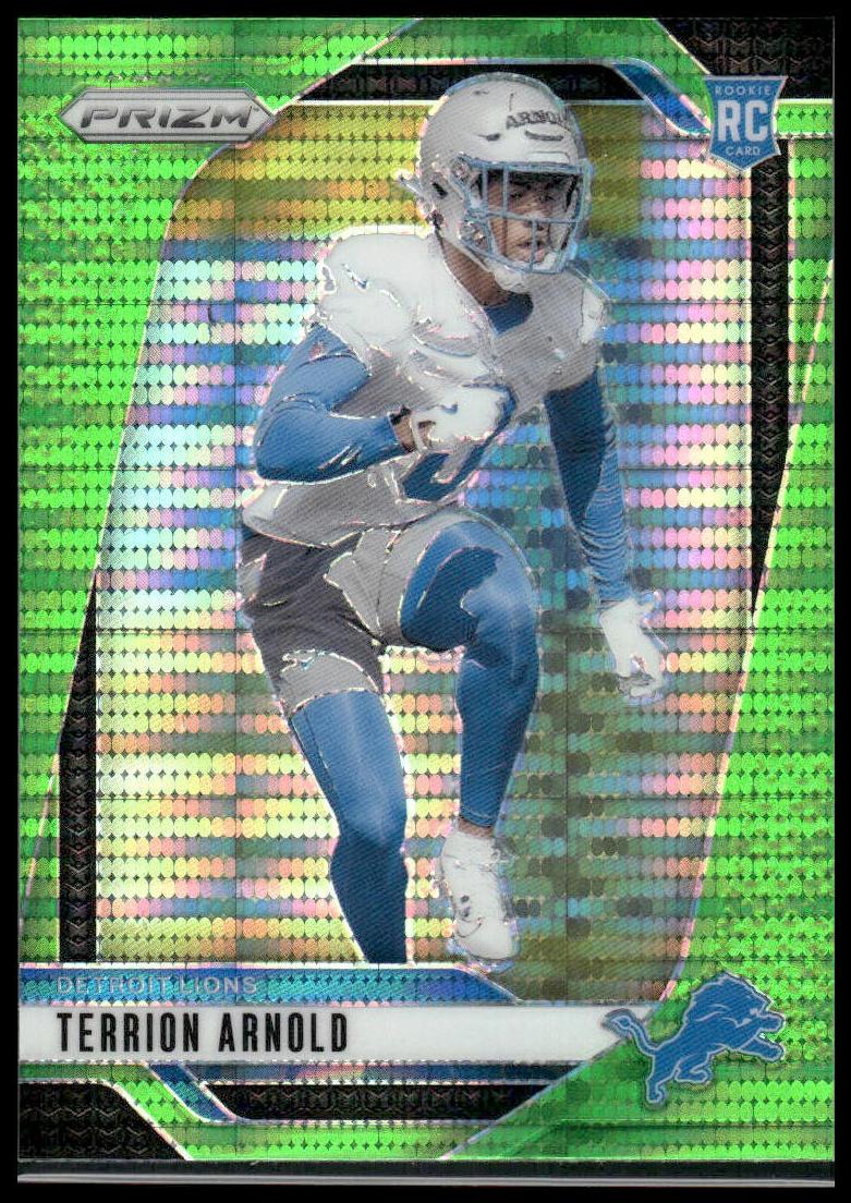 2024 Panini Prizm Football Neon Green Pulsar Terrion Arnold #389