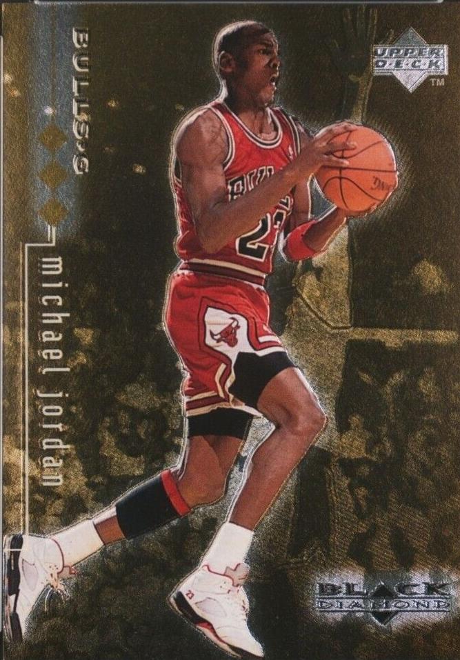 1998 Upper Deck Black Diamond Basketball Triple Michael Jordan #6 HGA 8.5
