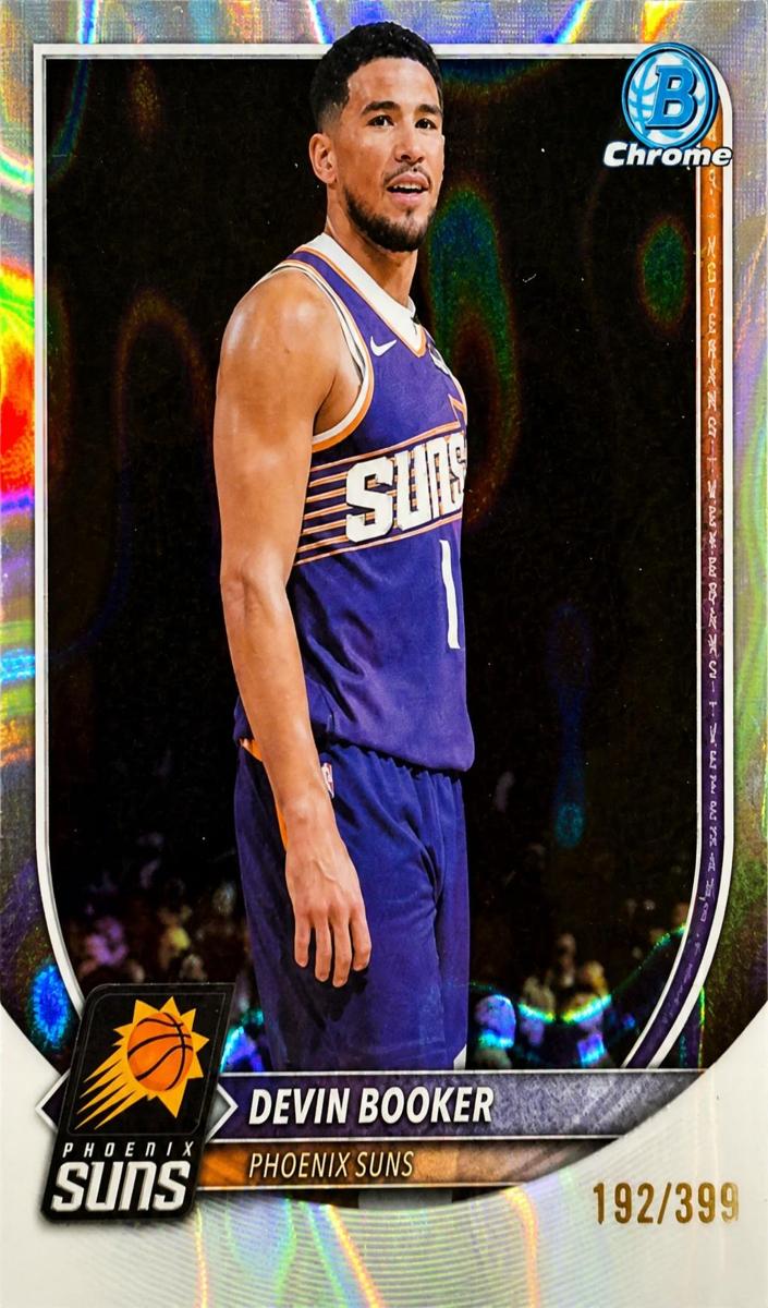 2025 Bowman Basketball Lava Refractor Devin Booker #BCV-124