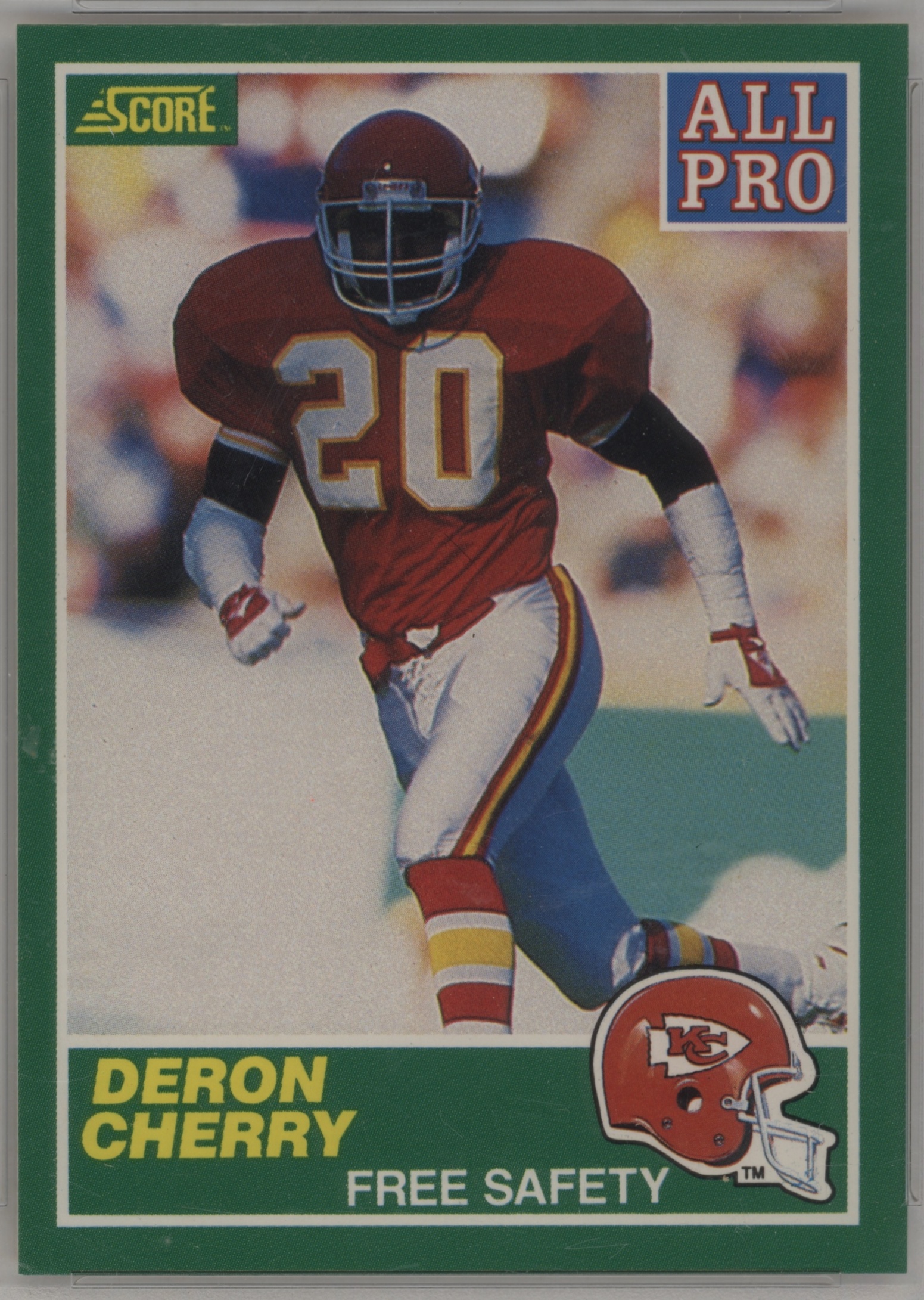 1989 Score Football Deron Cherry #301 PSA 10