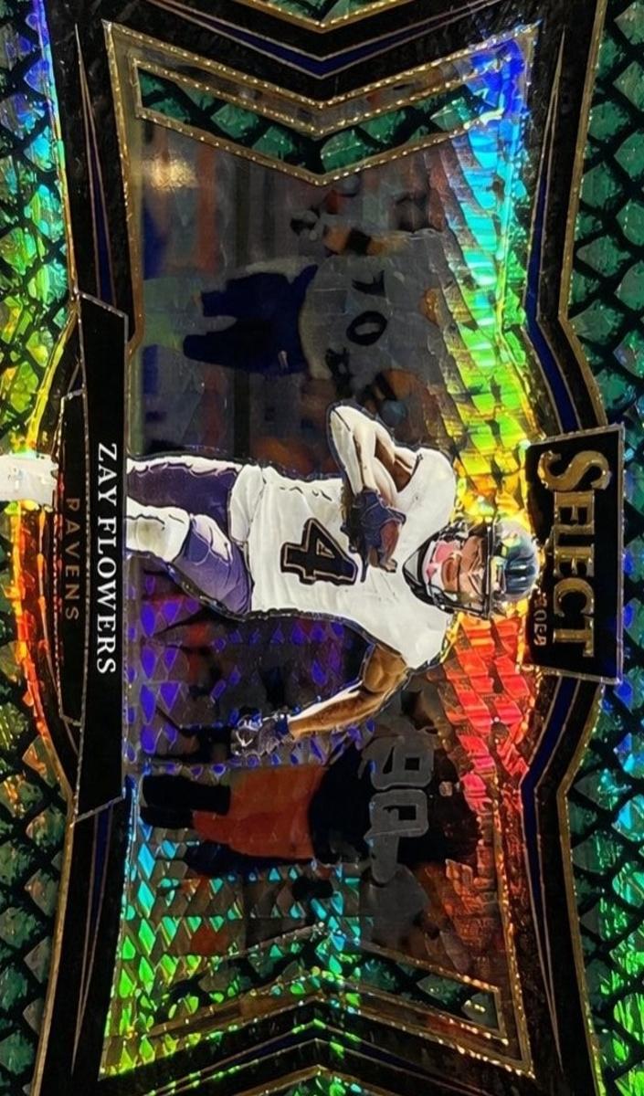 2024 Panini Select Football Dragon Scale Zay Flowers #401 PSA 10