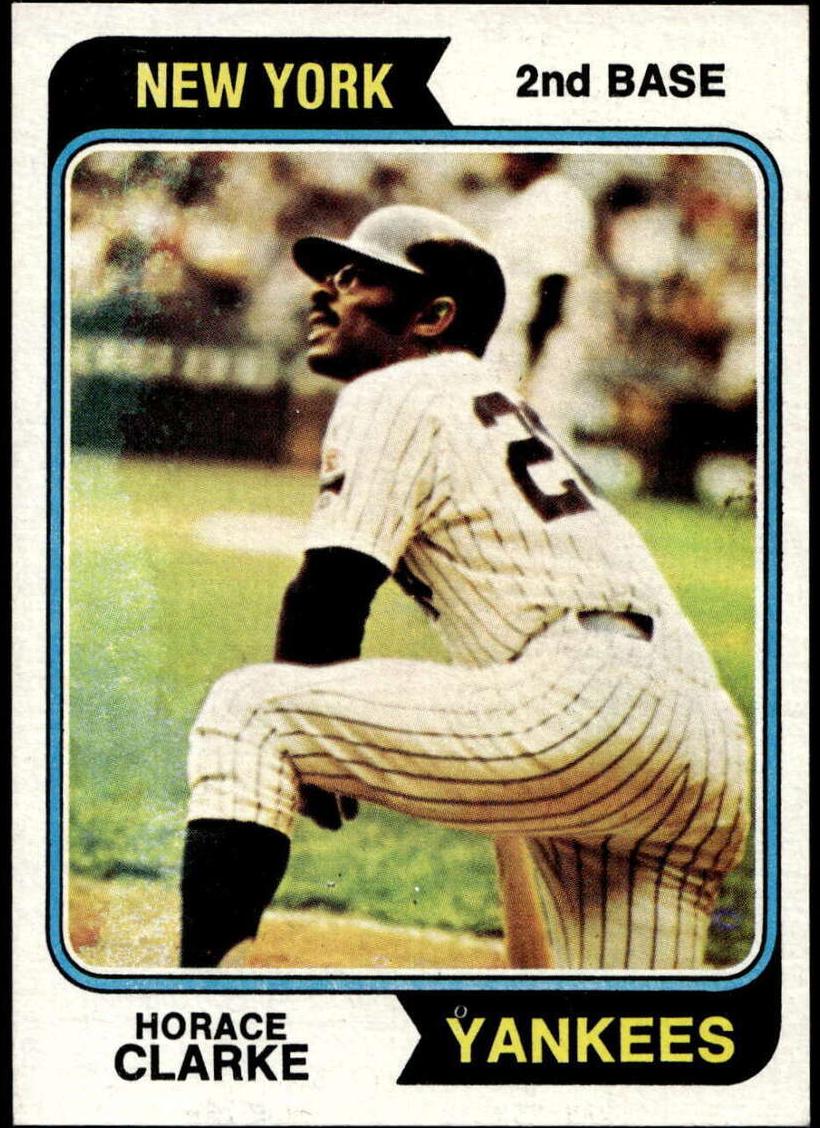 1974 Topps Baseball Horace Clarke #529 PSA 8