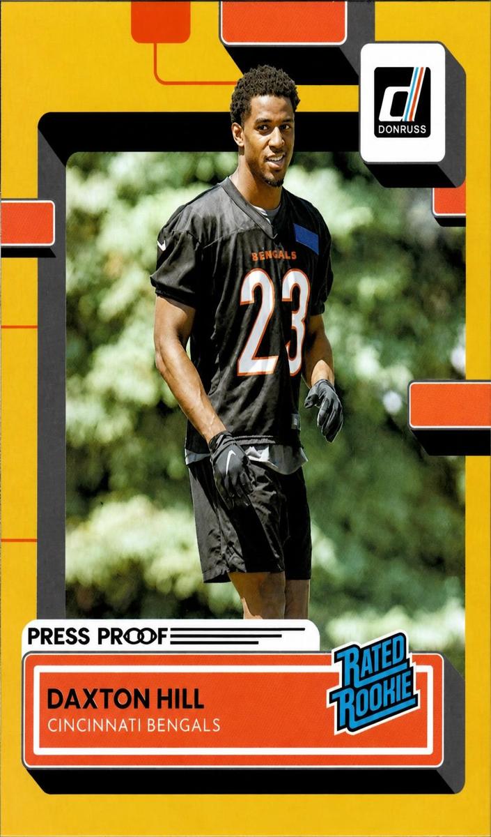 2022 Panini Donruss Football Press Proof Premium Daxton Hill #362