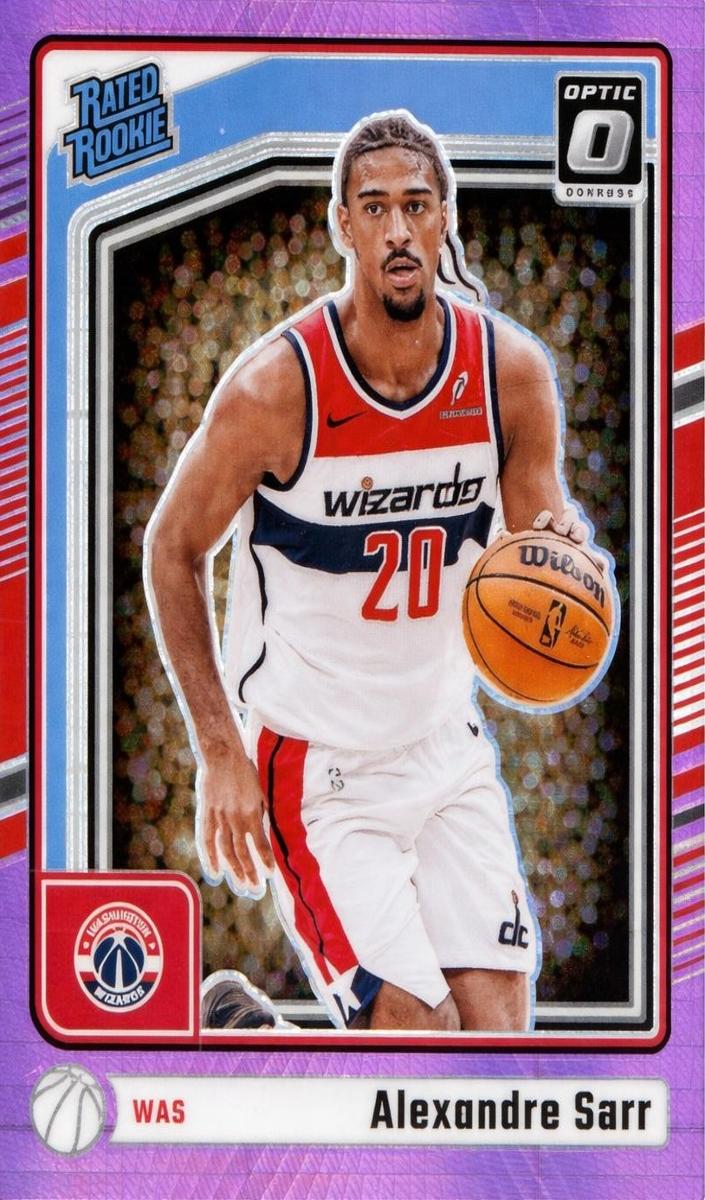 2024 Donruss Optic Basketball Hyper Pink Alexandre Sarr #276 PSA 9