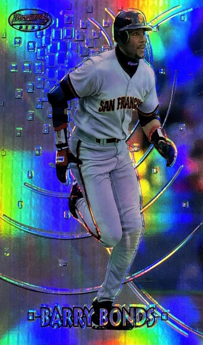 1997 Bowman's Best Baseball Refractor Barry Bonds #73 PSA 8