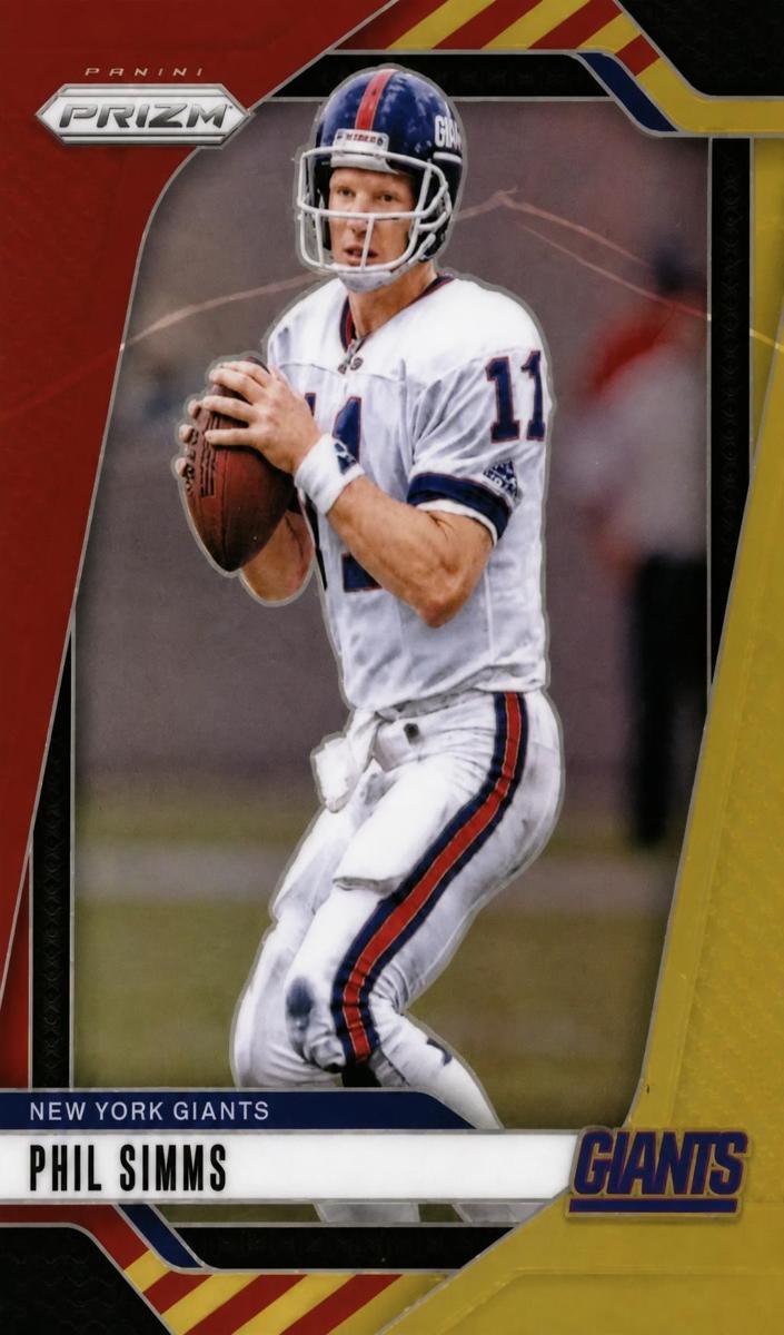 2024 Panini Prizm Football Red and Yellow Phil Simms #218