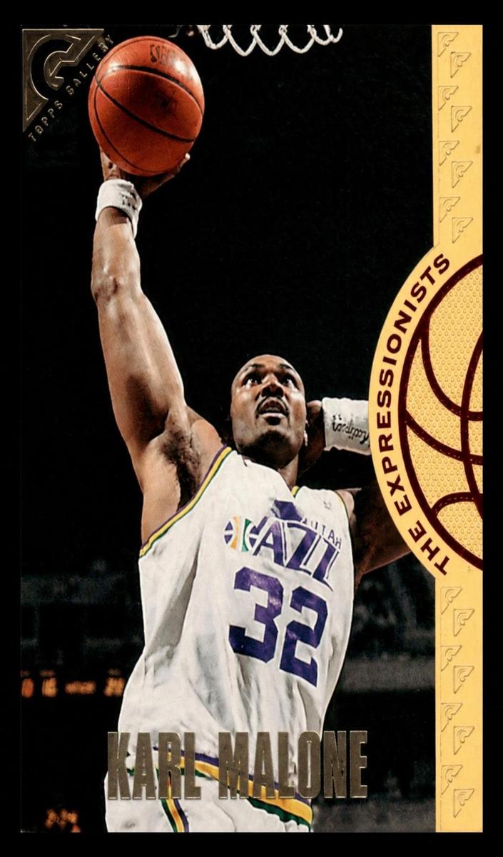 1995 Topps Gallery Basketball Karl Malone #EX9