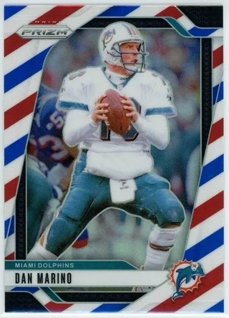 2024 Panini Prizm Football Red White and Blue Dan Marino #182