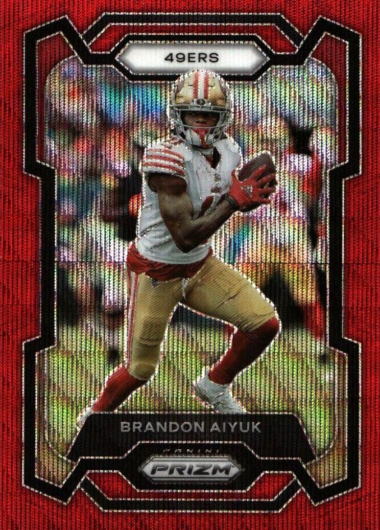 2023 Panini Prizm Football Red Wave Brandon Aiyuk #265