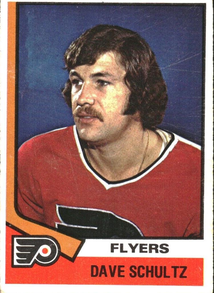 1974 O-Pee-Chee Hockey Dave Schultz #196 PSA 8