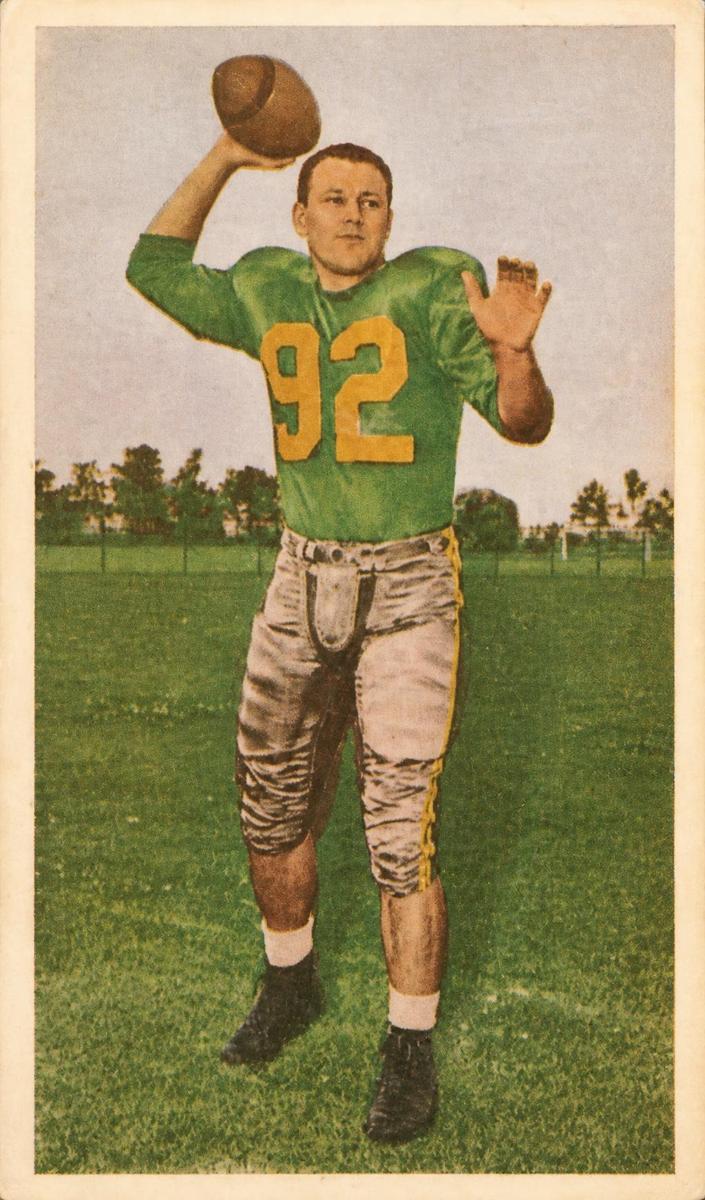 1954 Blue Ribbon Tea CFL Football Ray Willsey #49