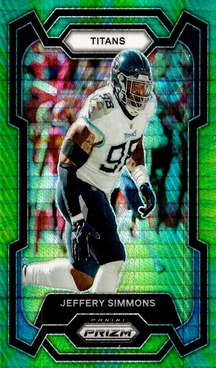 2023 Panini Prizm Football Hyper Jeffery Simmons #286