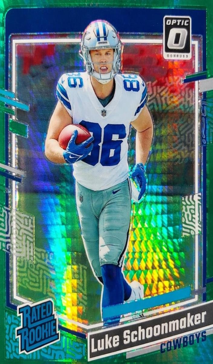 2023 Donruss Optic Football Green Hyper Luke Schoonmaker #227