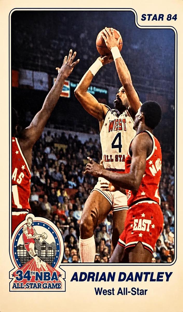 1984 Star Basketball Adrian Dantley #16 CGC 7