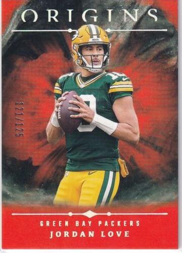 2024 Panini Origins Football Orange Jordan Love #65