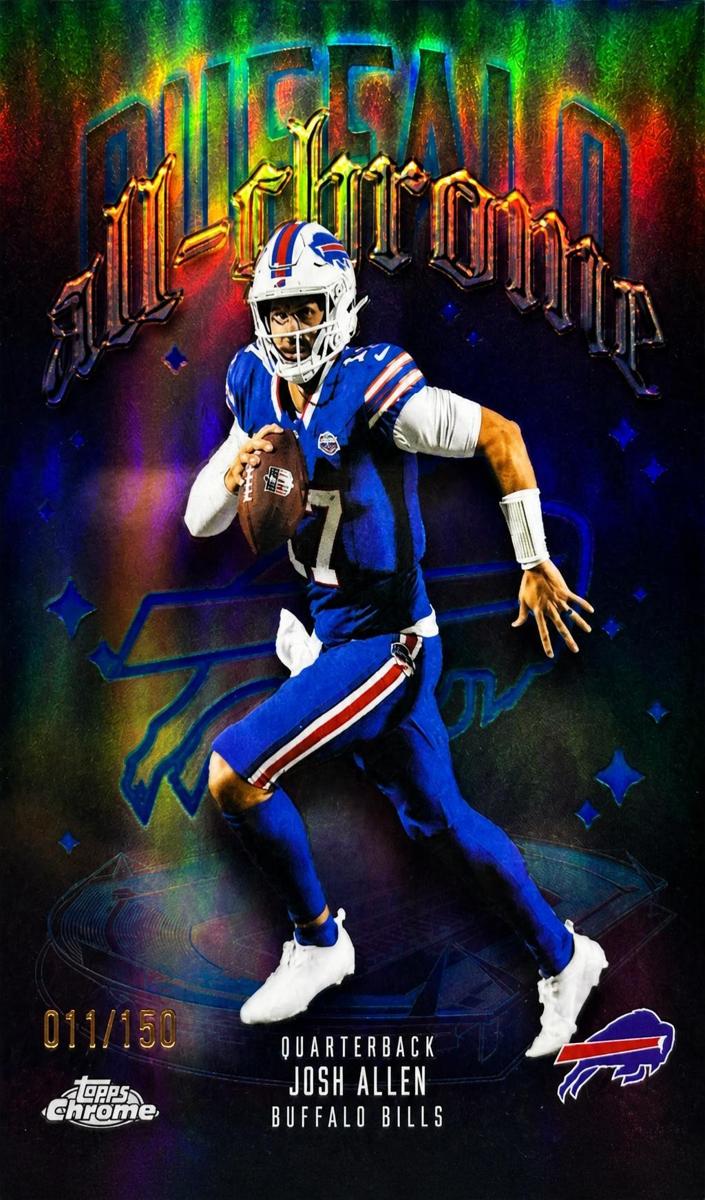 2025 Topps Chrome Football Blue Refractor Josh Allen #ACT-2