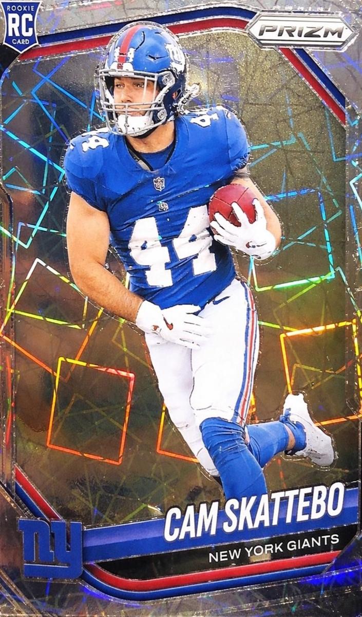 2025 Panini Prizm Football Lazer Cam Skattebo #363 PSA 9