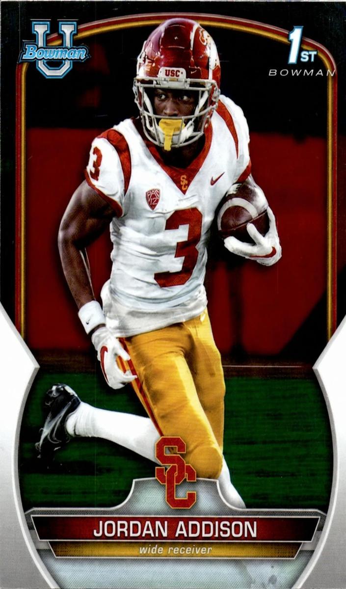 2022 Bowman University Chrome Football Jordan Addison #36